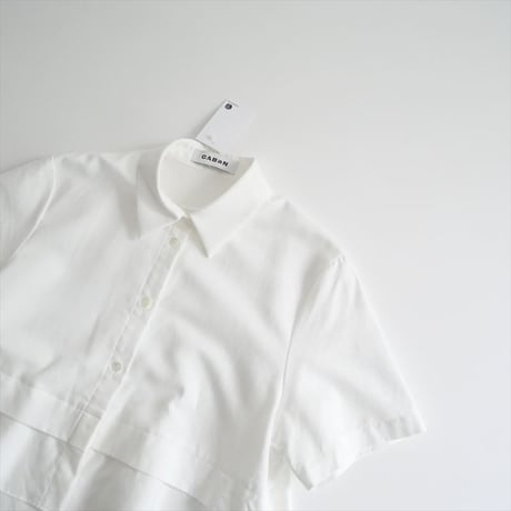継続販売品 / CABaN / TOMORROWLAND / タイプライターダブルクロス アシンメトリックフリルシャツ / 39014101003 / 2506-0951