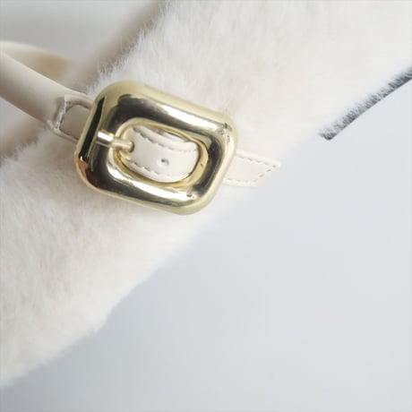 2024AW今季・人気完売品 / 未使用 / U by SPICK&SPAN購入品 / MOHI / FAKE FUR STRAP FLAT シューズ / 2410-0980