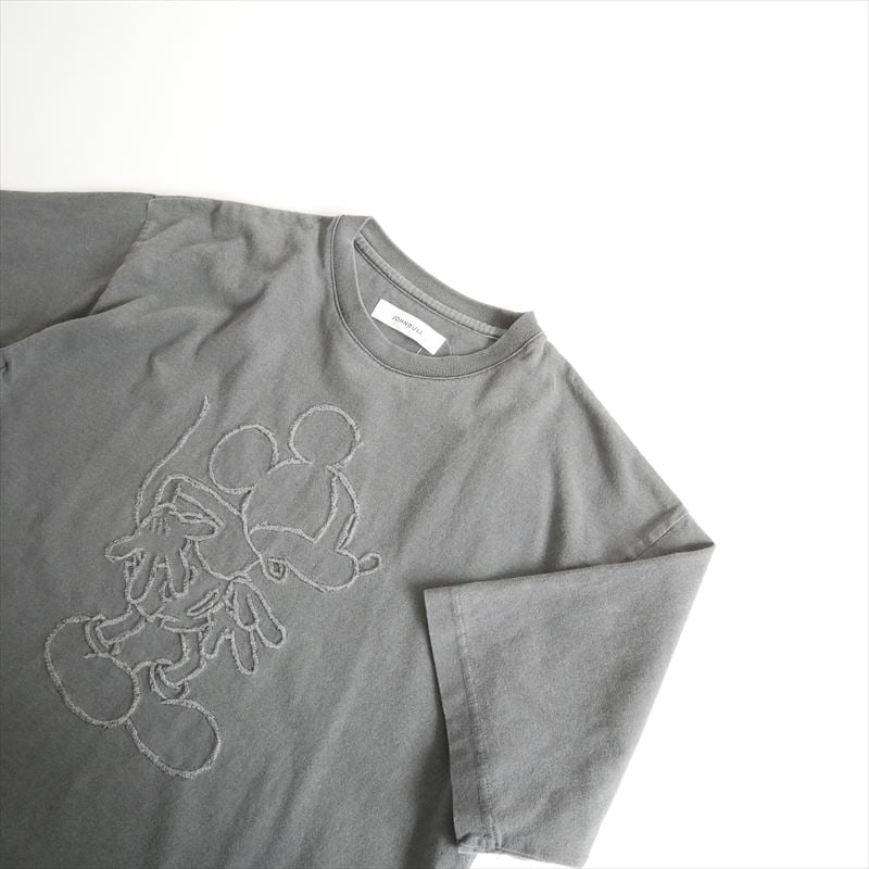 新品タグ付き⭐️ FRAMeWORK MICKEY T(face) グレー FRAMeWORK（フレームワーク）の「MICKEY / ヴィンテージラグランT◇（T