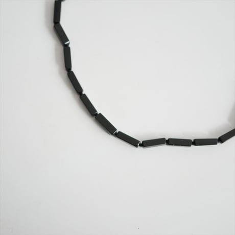 人気完売品 / R.ALAGAN / RECTANGLE STONE NECKLACE(BLACK ONYX) / L-33 / 2603-0132