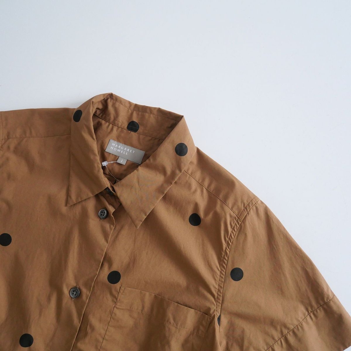 トップス MARGARET HOWELL 2021SS BIG SPOT COTTON 2021 / MARGARET HOWELL / BIG SPOT COTTON ドットシャツ