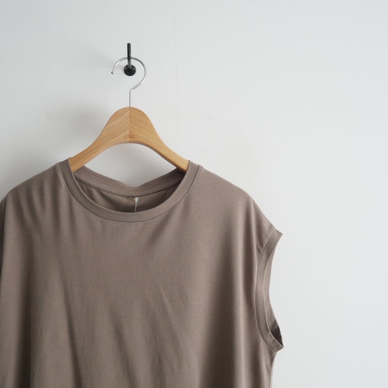 【Deuxieme Classe 】loose タンクトップ　ベージュ Deuxieme Classe loosey2 クルーネック タンクトップ loosey クルー