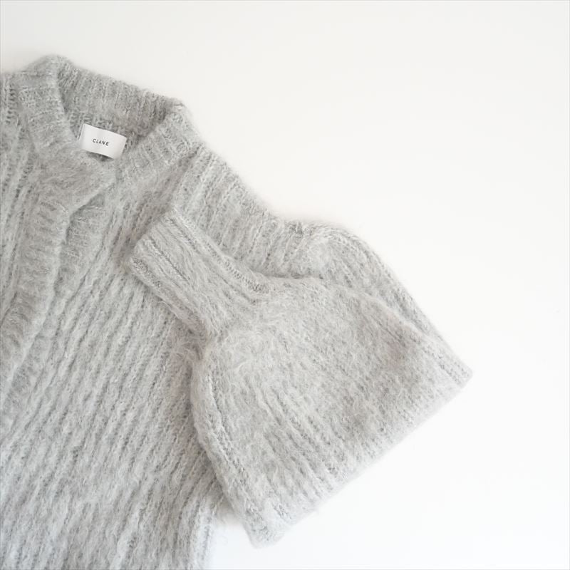 〇2022AW / CLANE / COLOR MOHAIR SHAGGY CARDIGAN