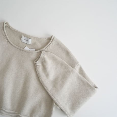 2025SS今季・人気完売色 / CLANE / ROLL NECK SHORT KNIT TOPS / 18106-2262 / 2505-0615