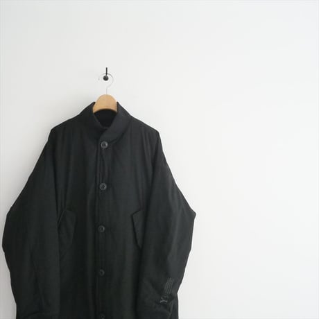 〇2022AW / Y’s / POLYESTER PADDED TYPEWRITER RIB LONG COAT / YE-C16-900 / 2507-1300
