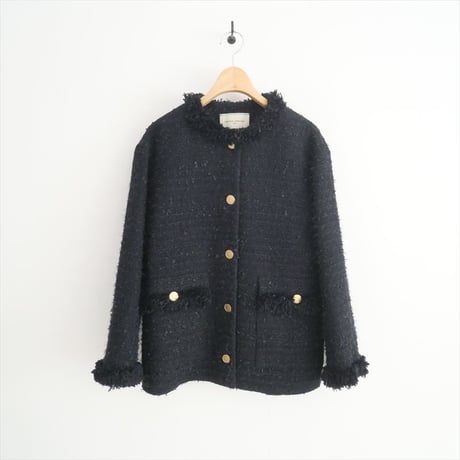 2023 / UNITED ARROWS / ファンシーツイード ノーカラー ジャケット / 1522-144-2906 / 2408-0438