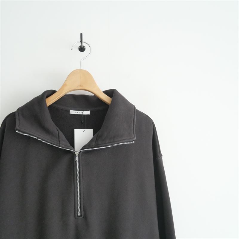 Deuxieme Classe 【CELERI/セルリハーフジップ スウェット