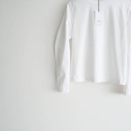 2025 / 未使用 / LOEFF / オーガニックコットン クロップド クレセントスリーブ カットソー / 8812-699-0032 / 2507-0233