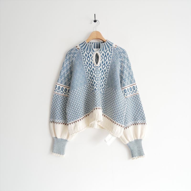 2023AW / ASEEDONCLOUD / Kigansai knit blouse /