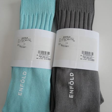 2025SS今季・人気完売品 / 未使用 / ENFOLD / BASIC SOCKS 2足セット / 300IS256-0971 / 2505-0351