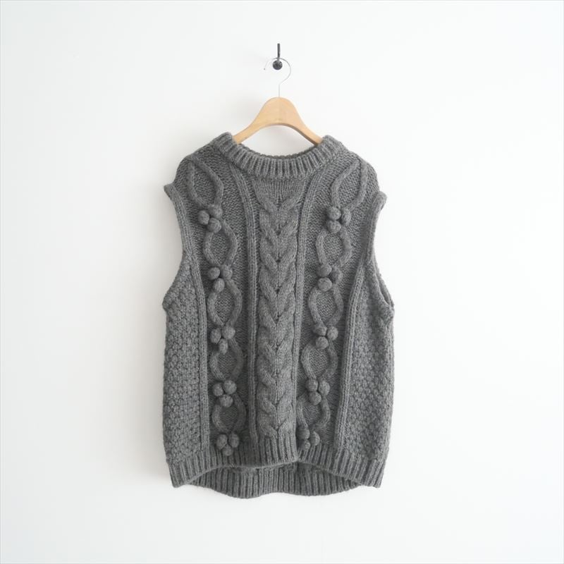 machatt ポップコーンニットベスト