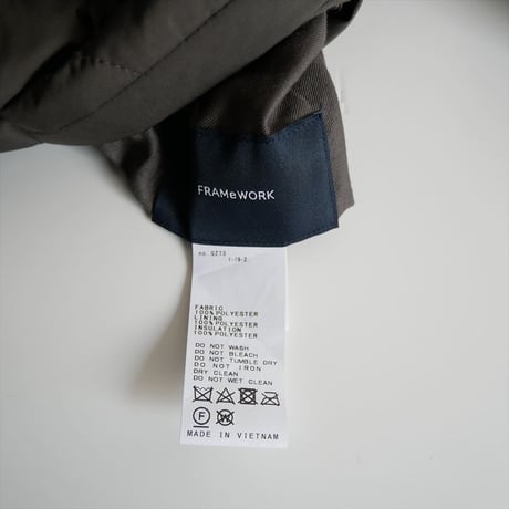 2024AW / FRAMeWORK / キルティング×ボア2WAYフーディーコート / 24020220606040 / 2511-0111
