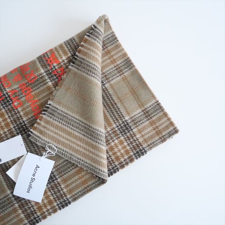 未使用 / Acne Studios / Cassiar Check ストール / FN-UX-SCAR000110 / 2501-0550