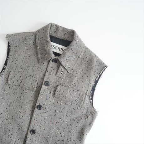 2023AW / INSCRIRE / ヘリンボーン ジレ / 123AW-JK38 / 2503-0591