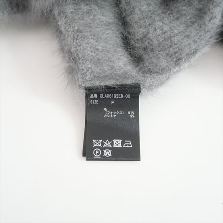 〇2024AW / Curensology / フォックスカシミヤアシメトリープルオーバー / CL406182ER / 2509-1028