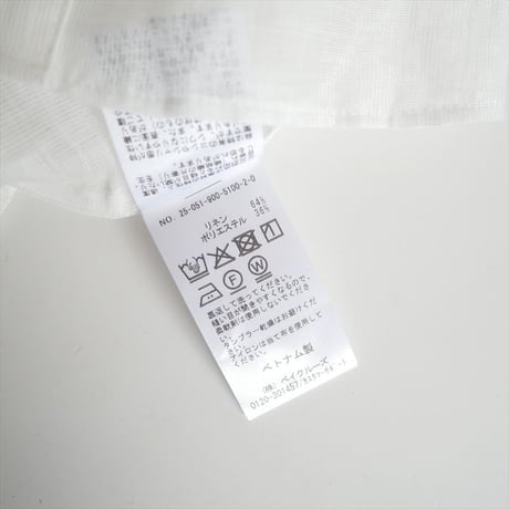 2025SS / IENA / B. リネン混シアーブラウス / 25051900510020 / 2509-0283