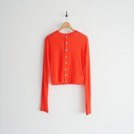 AURALEE / HARD TWIST COTTON GAUZE CARDIGAN / A23SC01RB / 2602-0201