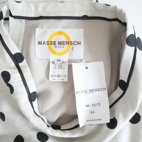 MASSE MENSCH / リネンレーヨンドットスカート / 2408-0479