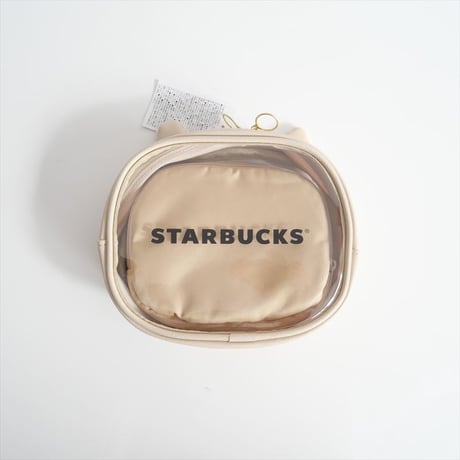 2025SS今季新作・人気完売品 / 未使用 / Starbucks / バレンタイン2025ファーポーチinクリアポーチセット / 2502-0260