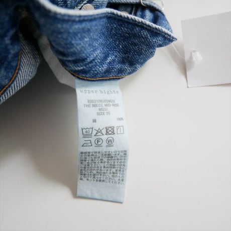 継続販売品 upper hights THE NIECE MID RISE デニムパンツ 2605-0968