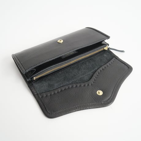 継続販売品 / yammart / stitch long wallet (black) / 2403-1053