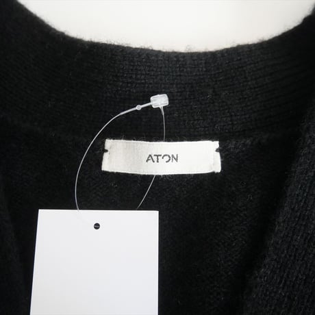 〇2023AW / ATON / WOOL CASHMERE SILK Vネックカーディガン / KRAGSW0921 / 2501-0536