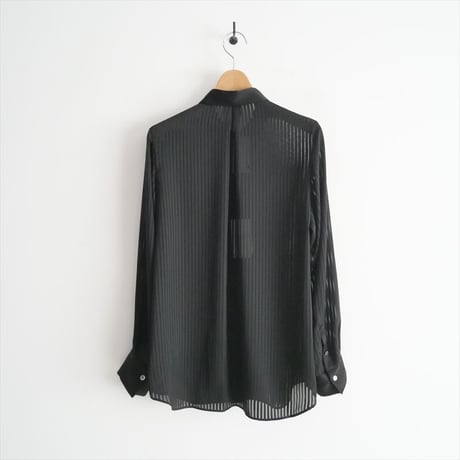 2023 / MUSE de Deuxieme Classe購入品 / Col Pierrot / Stripe Sheer シャツ / 23050520504030 / 2405-1486