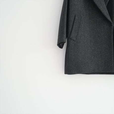 2021AW / MUSE de Deuxieme Classe / Nep tweed ハーフコート / 21020520416030 / 2402-0586
