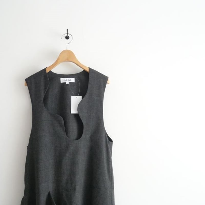 2023AW / ENFOLD / ROUND-NECK JUMPER-DRESS / 300 2023AW / ENFOLD / ROUND-NECK JUMPER-DRESS / 300