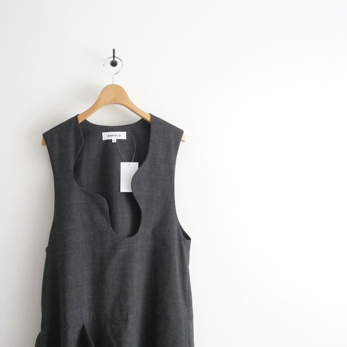 ENFOLD よわ 2023秋冬モデル LAYERED JUMPER SKIRT