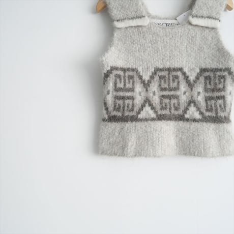 2023AW / INSCRIRE / Cowichan No Sleeve Sweater / I23AW-K12 / 2501-0235