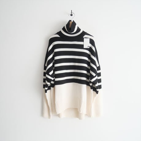 2021AW / DEUXIEME CLASSE購入品 / CINOH / ボーダー タートルネックニット / 21080510001330 / 2411-0068