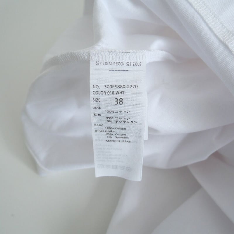 2022 / ENFOLD / シルケット天竺 コンビフレアT SHIRT / 2210-05 2022 / ENFOLD / シルケット天竺 コンビフレアT SHIRT / 2210-05