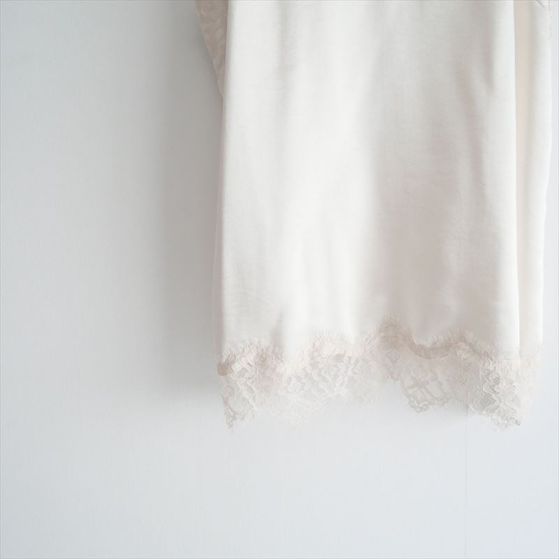 2021SS / NOBLE / リバーレーストリミングサテンキャミソール / 2105124