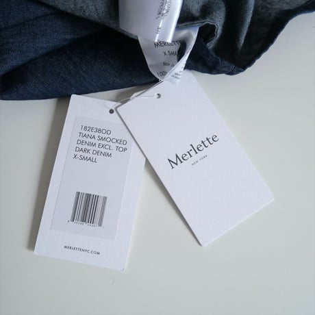 2024・人気完売品 / 未使用 / Ron Herman別注 / Merlette / Tiana Shirt（indigo） / 4010700623 / 2506-0390