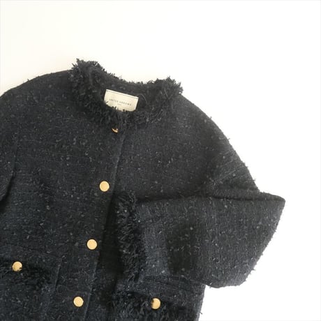 2023 / UNITED ARROWS / ファンシーツイード ノーカラー ジャケット / 1522-144-2906 / 2408-0438