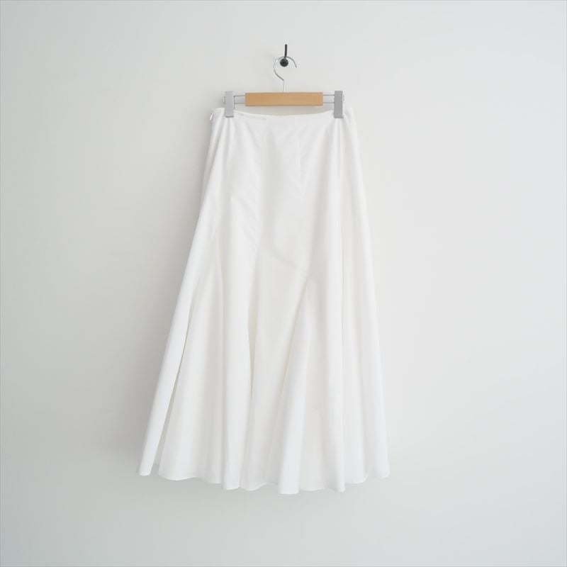 【美品】TOMORROWLAND DES PRÉSフレアスカート ホワイト 34 2025SS / 未使用 / DES PRES / TOMORROWLAND / コットンサテ