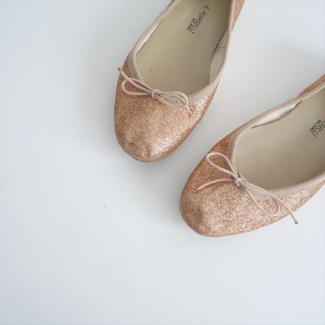 2024 / IENA購入品 / PORSELLI / グリッターバレエシューズ / 24093910005610 / 2410-0734