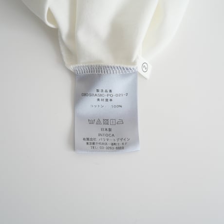 未使用 / intoca. / 七分袖Tシャツ / DIOS-PO-D21 / 2403-0245