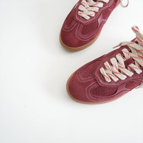 2026SS今季 / 未使用 / ALOHAS / b.490 Rife Burgundy Cream Leathe：スニーカー / 2603-1241