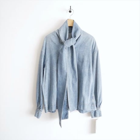 2025・人気完売品 / 未使用 / Whim Gazette / DENIMボウブラウス / WGD1051104A0001 / 2602-0510