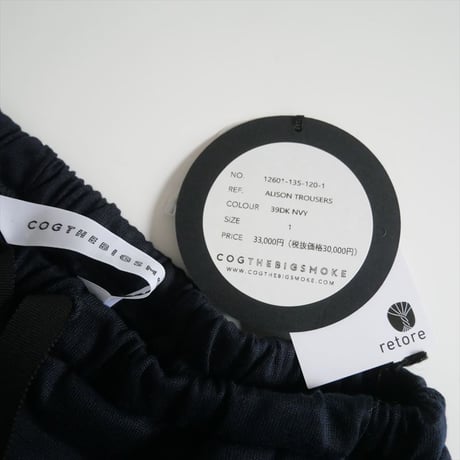 2025SS今季 / 未使用 / HAPPY PLUS STORE別注品 / COG THE BIGSMOKE / ALISON TROUSERS / 2506-0044
