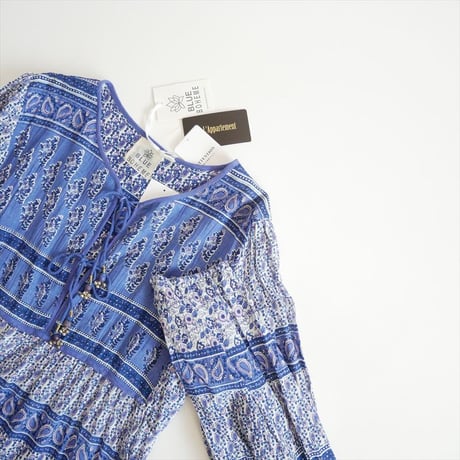 未使用 / L'Appartement別注 / BLUE BOHEME / Printed Long Dress / 20040570001430 / 2603-0423
