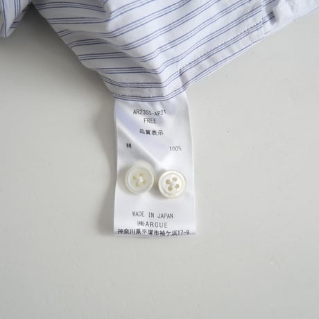 2023SS / ARGUE / V-NECK TIDY SHIRT / AR23SS-AP21 / 2404-0027