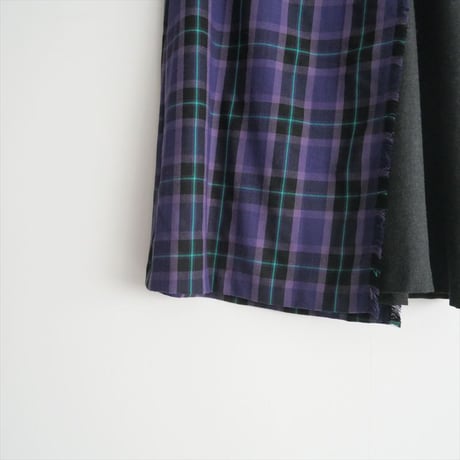 2023AW / MACKINTOSH PHILOSOPHY / タータンチェックキルトスカート / H5S07245 / 2410-0090