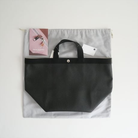 継続販売品 / 未使用 / Herve Chapelier / 725GP(リュクス舟型トートL)ノワール×ノワール / 2410-0313