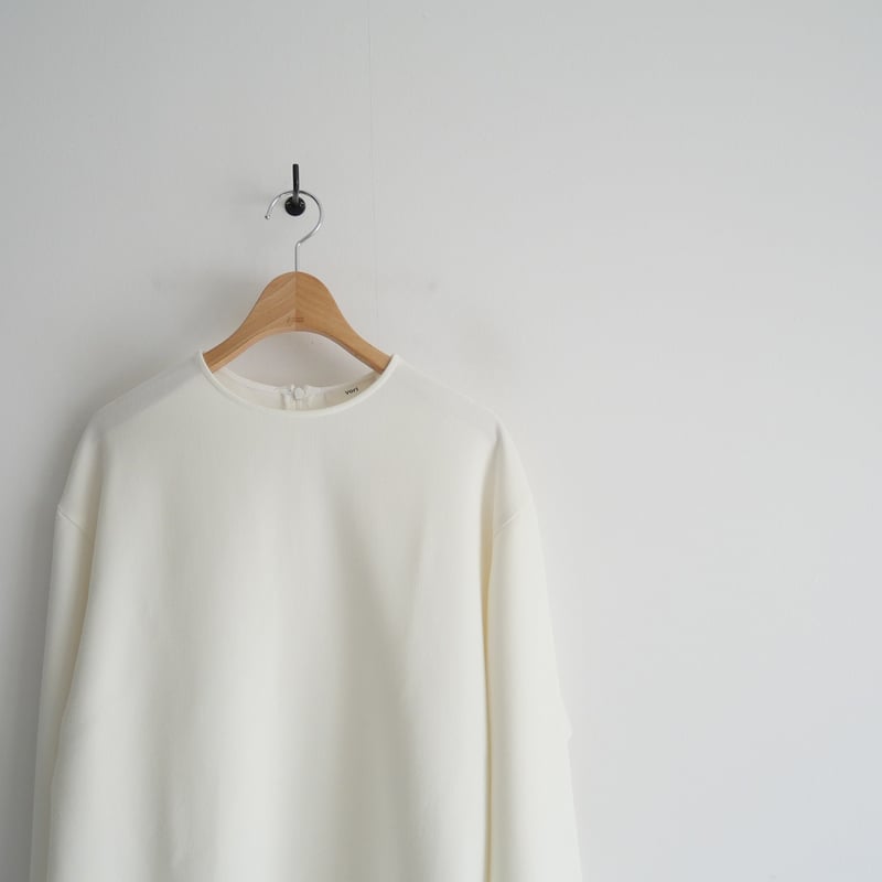 yori 2024AW ダブルクロスTeeブラウス 長袖 プルオーバー キナリ yori