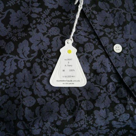 人気完売品 / 未使用 / R&D.M.Co- オールドマンズテーラー COTTON LAWN WILD BERRY FRILL COLLAR SHIRT 6647 / 2605-1392