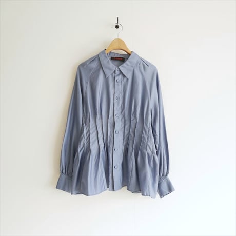 2024AW / CABaN / TOMORROWLAND / コットンサテンモールスキン タックブラウス / 39014401001 / 2511-0520