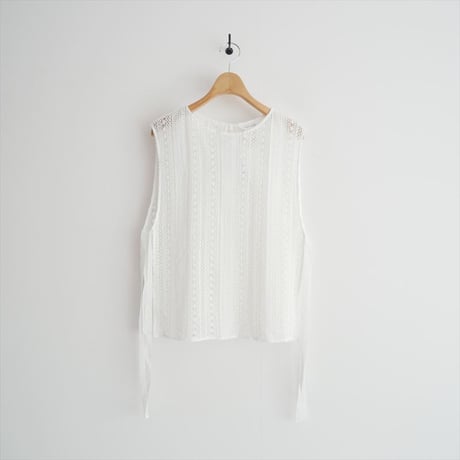 2026SS今季・人気完売品 / 未使用 / TOUJOURS cotton crochet lace cloth Dickey YM44NV01 / 2605-1351